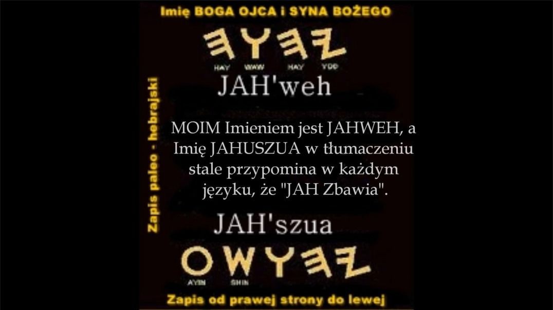 JAHUSZUA ha MASZIJACH: Znaczenie Prawdziwego Hebrajskiego Imienia SYNA BOŻEGO [Jezusa]