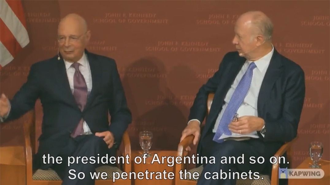 Klaus Schwab - We penetrate the Cabinets