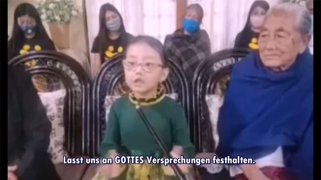 Asiatisches Mädchen sprechen Worte der Ermutigung in die Welt!