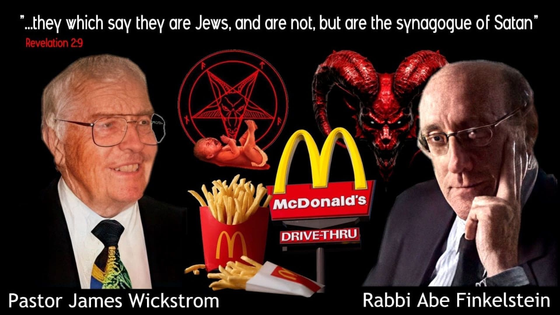 Interview with Rabbi Abe Finkelstein about Jewish control of the World back in the year 2000.